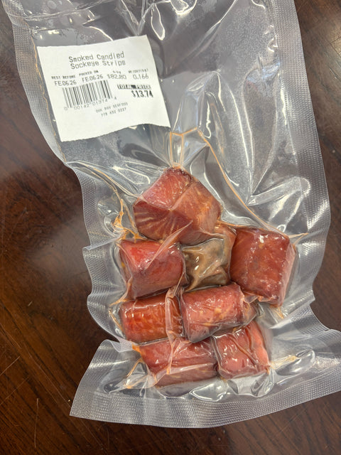 Smoked Sockeye Candied Salmon Nuggets | 150g