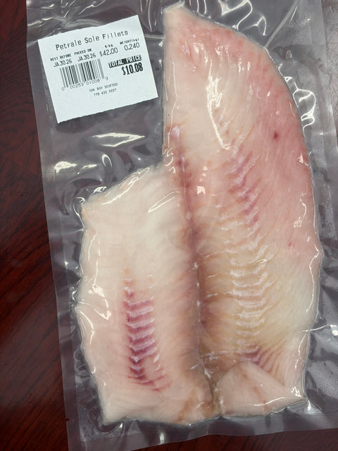 Sole Petrale  Fillet 240g Frozen