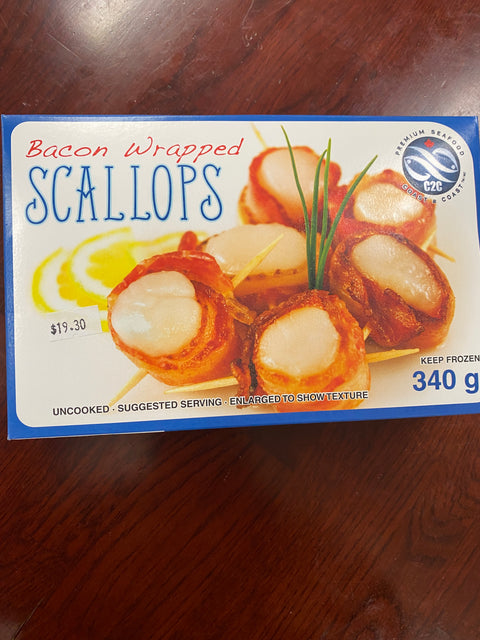 Bacon Wrapped Scallops 340g Frozen